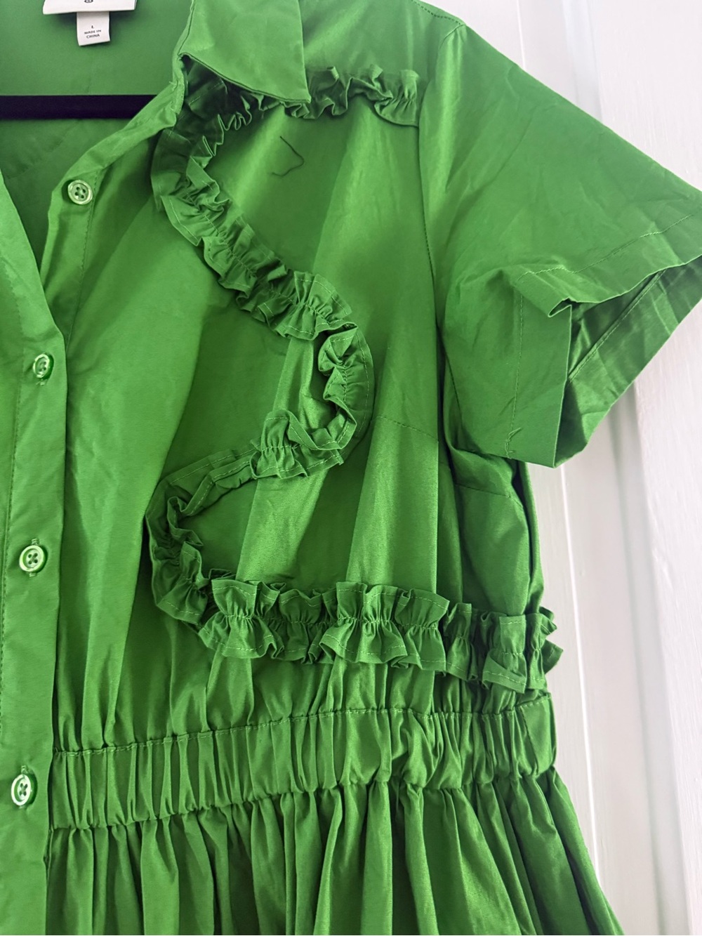 Kate Spade for Target Bright Green Ruffle/Ribbon Dress - Picture 4 of 6